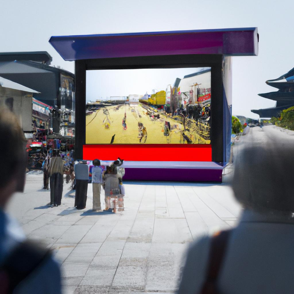 Innovative Solution to Overtourism: Giant Screen in Japanese Town